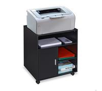 Relaxdays Caisson de bureau en noir