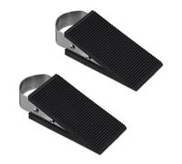 Relaxdays 10010084 butoirs de porte plat pack de 2 | antidérapant, butoir pour sol, HLP : 3 x 5 x 12 cm
