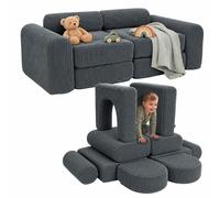 Relaxdays Canapé de jeu modulaire enfant 10 pièces