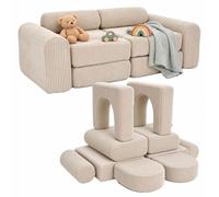 Relaxdays Canapé de jeu modulaire enfant - 10 pièces