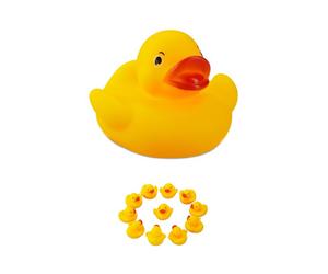 Relaxdays Canard de bain de 5 cm par lot de 48