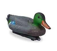 Relaxdays Canard en Plastique, nageant, résistant aux intempéries, Figurine pour l’étang, Le Jardin, Multicolore