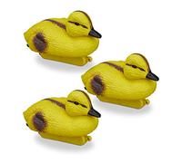 Relaxdays Canard en plastique Poussin Lot de 3