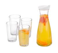 Relaxdays Carafe à eau avec verres