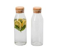 Relaxdays Carafe en verre avec bouchon