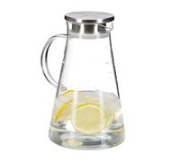 Relaxdays Carafe en verre avec couvercle 1,8 l