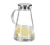 Relaxdays Carafe en verre avec couvercle 1,8 l