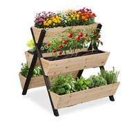 Relaxdays Carré potager vertical à 5 boxes