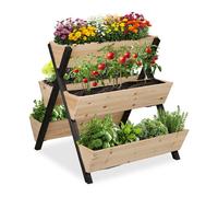 Relaxdays Carré potager vertical à 5 boxes