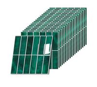 Relaxdays Carreaux adhésifs 20 pièces 30x30 cm, 3D découpables, pour Salle de Bain et Cuisine, Vert
