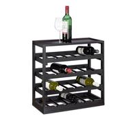 Relaxdays Casier à bouteilles de vin en bois étagè
