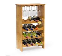 Relaxdays Casier à bouteilles de vin Étagère à vin