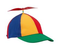 Relaxdays Casquette à hélice multicolore
