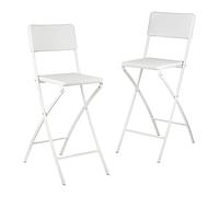 Relaxdays Chaise de bar lot de 2 tabouret