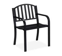 Relaxdays Chaise de jardin en métal