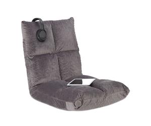 Relaxdays Chaise de sol avec dossier réglable