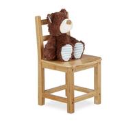 Relaxdays Chaise enfant bambou RUSTICO