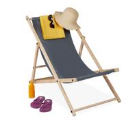 Relaxdays Chaise longue pliante