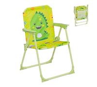 Relaxdays Chaise Pliante pour Votre Enfant, Monstre, H x L x P : 51,5 x 36 x 37,5 cm, pour l'extérieur, Multicolore
