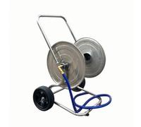 Relaxdays Chariot en inox pour tuyau de jardin