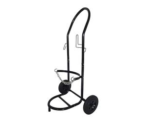 Relaxdays Chariot pour Bouteilles de gaz 5-33 kg, HxLxP 102 x 52 x 60 cm, pneus Pleins, Acier, Noir, Transport