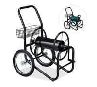 Relaxdays Chariot pour tuyau XL noir