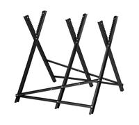 Relaxdays Chevalet de sciage, Pliable, jusqu'à 150 kg, Aussi pour tronçonneuse, HLP : 80 x 81 x 83 cm, métal, Noir