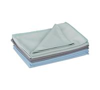 Relaxdays Chiffons en Microfibre, Lot de 6, 40x60 cm, lavettes vitre, Voiture, Salle de Bain, Cuisine, Multicolores