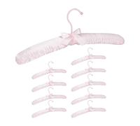 Relaxdays Cintre en satin lot de 20 rose