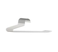 Relaxdays Cintres à Pantalons, Lot de 12, antidérapants, Gain de Place, H x L x P : 17,5 x 35 x 0,5 cm, Blancs