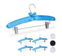 Relaxdays Cintres en satin avec pinces