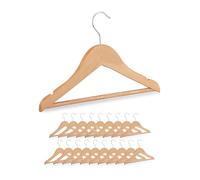 Relaxdays Lot de 20 cintres en bois pour enfants