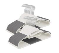Relaxdays Cintres, Set de 50, antidérapants, Barre en U, Support pour Cravates, Design Gain de Place, Blancs
