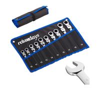 Relaxdays Clés plates flexibles jeu de 10