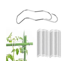 Relaxdays Clips pour bambou, inox, lot de 100