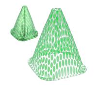 Relaxdays Cloches à Salade, Lot de 10, Protection Contre Gel et limaces, 22x19x19 cm, en Plastique Pet, Vert/Transparent