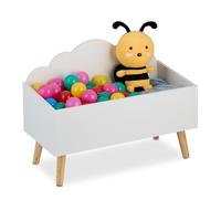 Relaxdays Coffre à jouets en forme de nuage