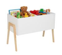 Relaxdays Coffre d'enfants avec pieds en bois