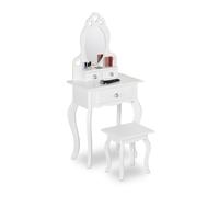 Relaxdays Coiffeuse & tabouret pour enfant