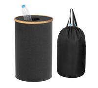 Relaxdays Collecteur de Bouteilles consignées 100 l, Sac Lavable, H 75 x 40 cm, collecteur de Bouteilles, Oxford, Noir
