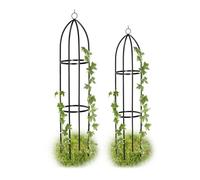 Relaxdays Colonnes de jardin set de 2