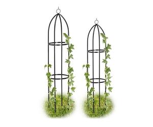 Relaxdays Colonnes de jardin set de 2
