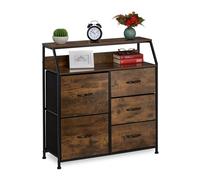 Relaxdays Commode 5 tiroirs