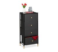 Relaxdays Commode avec 4 tiroirs