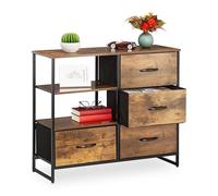 Relaxdays Commode avec tiroirs et étagères