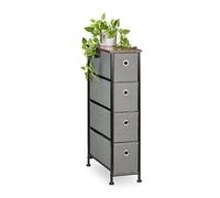 Relaxdays Commode étroite avec 4 tiroirs