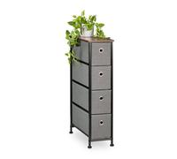 Relaxdays Commode étroite avec 4 tiroirs