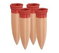 relaxdays Cône d’arrosage, Lot de 4, en céramique, arroseurs pour Bouteilles d’1,5 l, Balcon, Jardin, Terre Cuite/Rouge