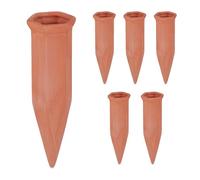 Relaxdays Cônes d’arrosage en terre cuite lot de 6