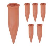 Relaxdays Cônes d’arrosage en terre cuite lot de 6